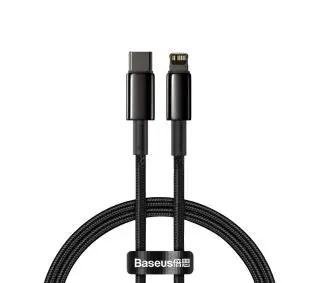 Baseus USB-C do Lightning Tungsten Gold 20W 5A PD 1m Czarny
