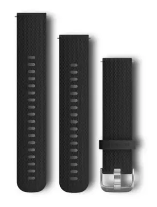 Pasek Garmin vivoactive 3 Black Silicone 20mm Czarny