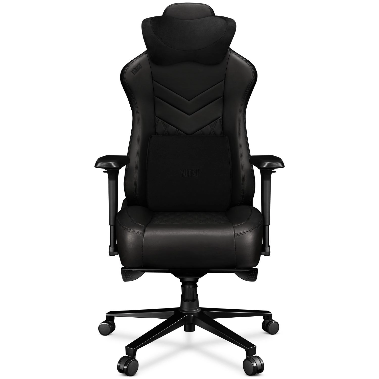 Fotel Yumisu 2053 Skóra Biurowy do 150kg Skóra Eco Czarny