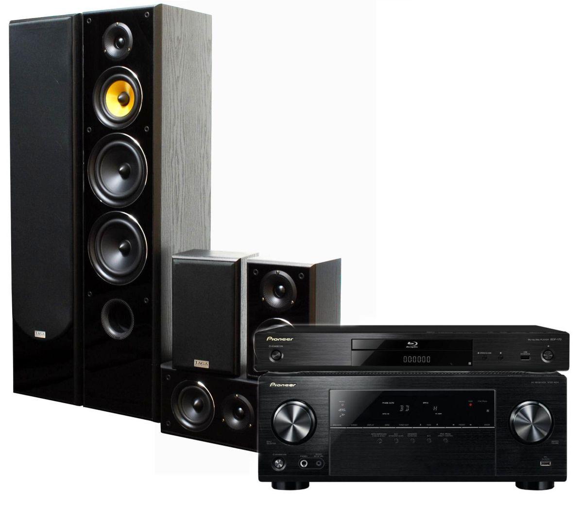 Zestaw kina Pioneer BDP-170K, VSX-424K, Taga Harmony TAV-606 v.3 (czarny)