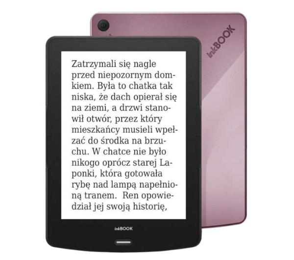 Czytnik E-booków inkBOOK Calypso Plus 6" 16GB WiFi Różowy Etui