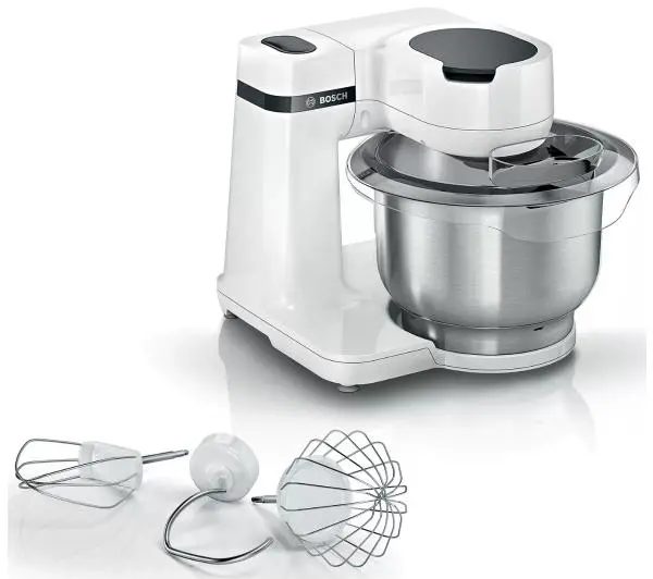 Bosch MUMS2EW00 Wydajność do 2,4kg lekkiego ciasta Kompaktowe wymiary