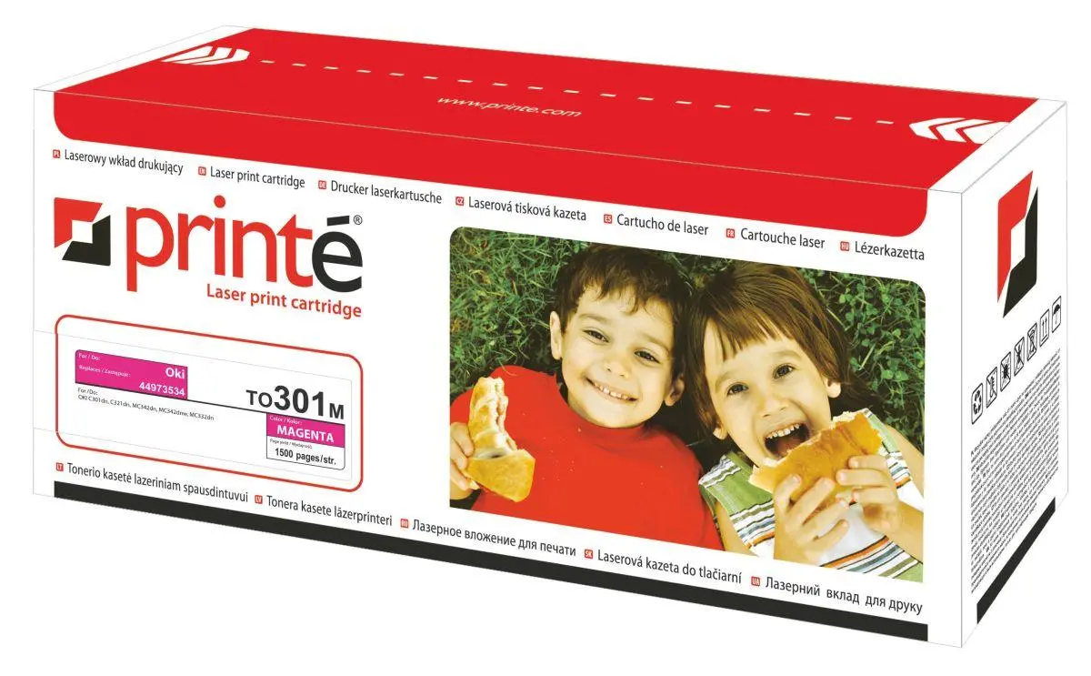 Toner Printe TO301M (zamiennik 44973534) Purpurowy