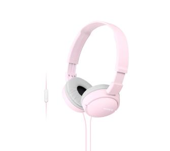 Słuchawki przewodowe Sony MDR-ZX110AP Nauszne Mikrofon Różowy