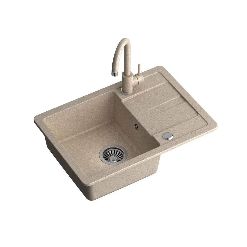 Zlewozmywak Quadron ZCS6244BE_3623500BE CLEAR SMART Beżowy + bateria Beżowy