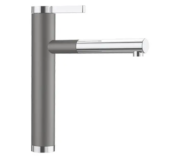 Baterie kuchenne - Blanco Linee-S 526171 Chrom/Czarny Wygląd silgranitu