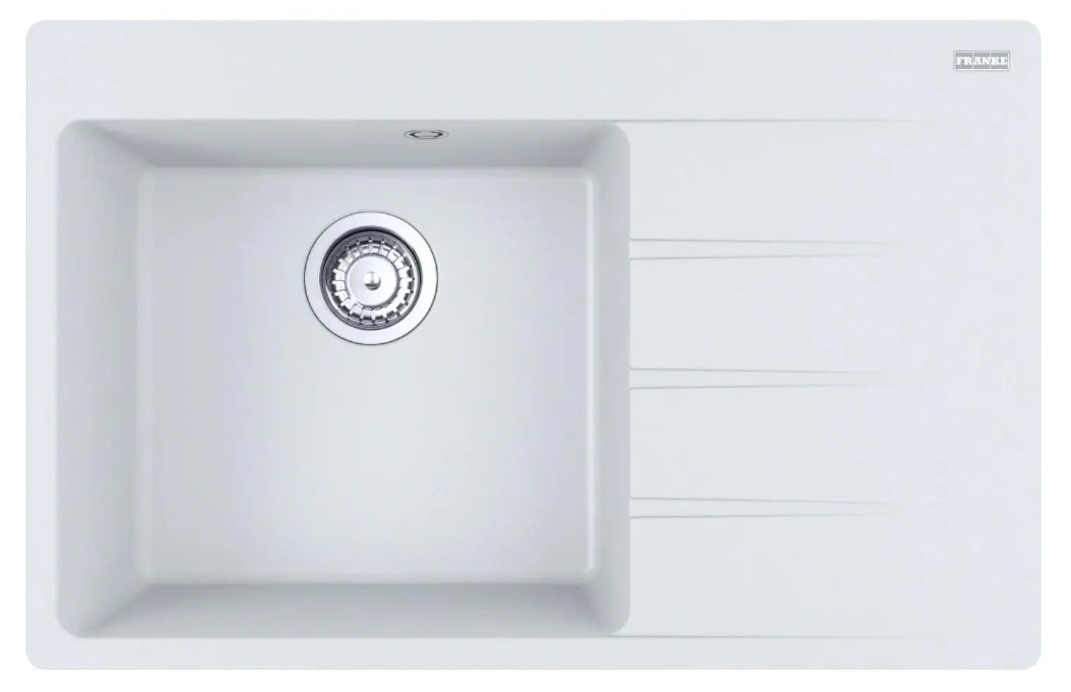 Zlewozmywak Franke Centro CNG 611-78 TL Komora z lewej strony Granitowy Biały polarny