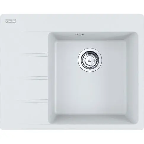 Zlewozmywak Franke Centro CNG 611-62 TL Komora z prawej strony Granitowy Biały polarny