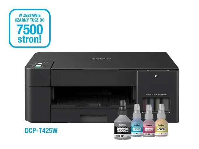 Urządzenie wielofunkcyjne Brother DCP-T425W WiFi  Czarny