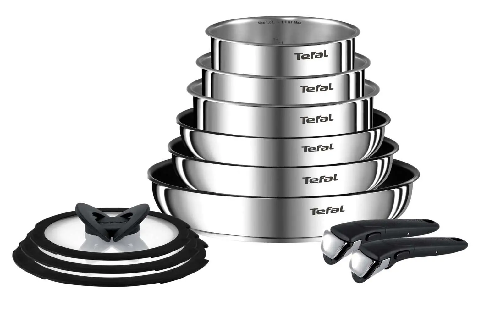 Zestaw garnków Tefal Ingenio Emotion Indukcja Stal nierdzewna 11 elementów