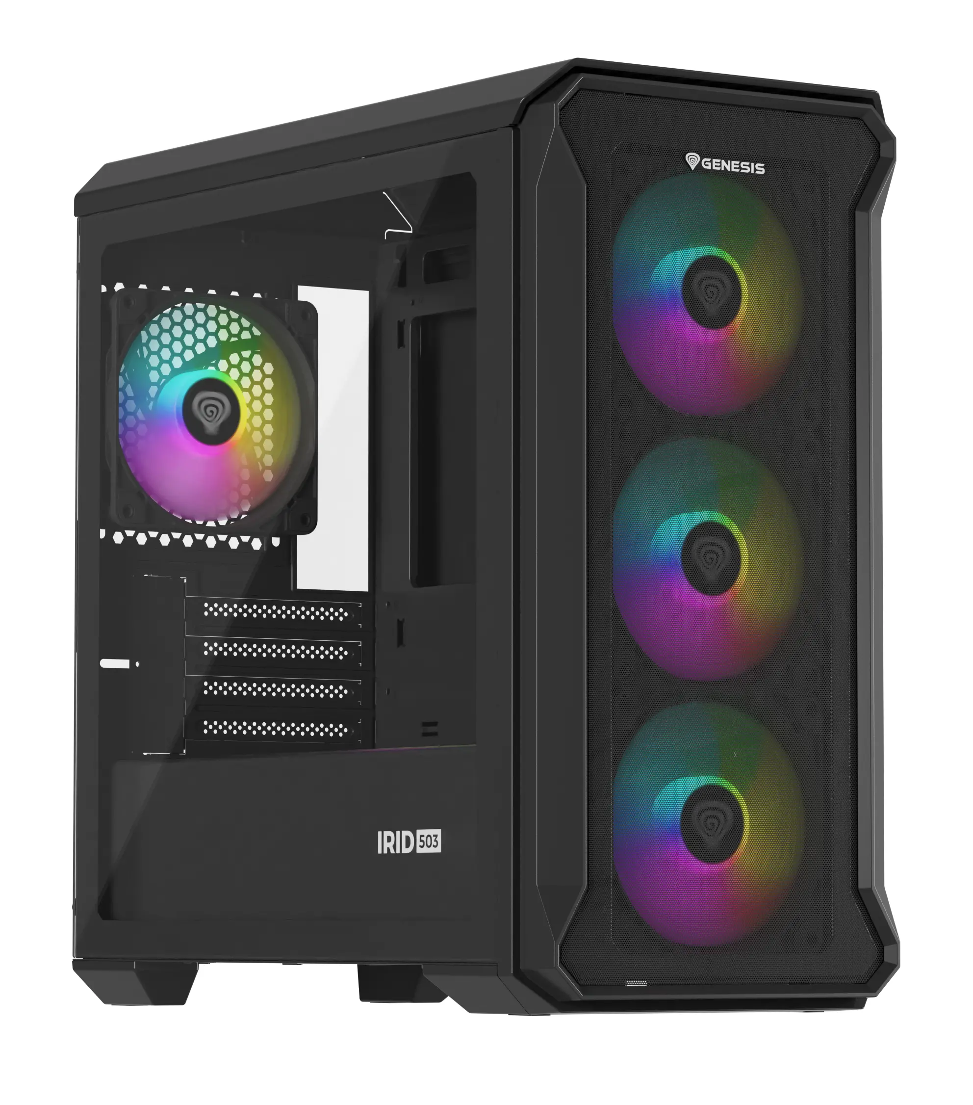 Obudowa Genesis Irid 503 V2 ARGB Czarny