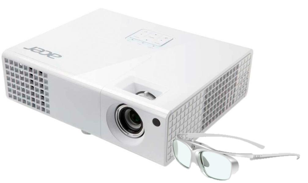 Projektor Acer H6510BD 3D + okulary 3D E4w - DLP - Full HD