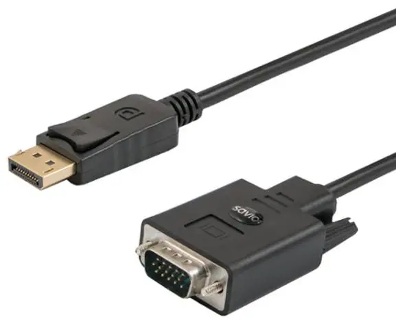 Kabel DisplayPort Savio CL-92 Czarny