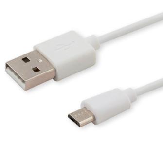 Kabel Savio USB - microUSB 1m Biały