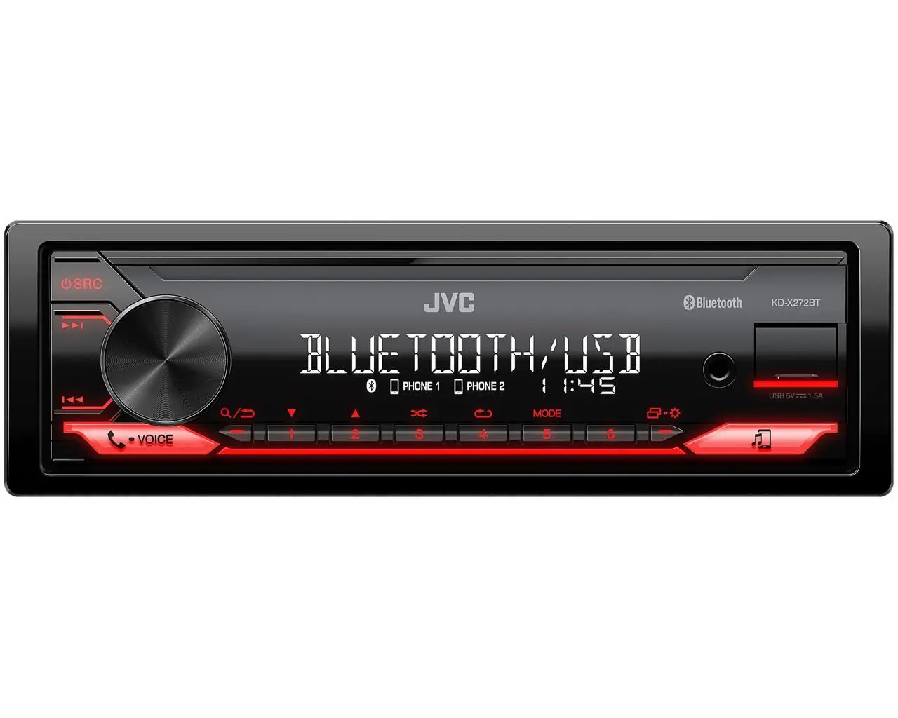 Radioodtwarzacz samochodowy JVC KD-X272BT z USB 4x50W Bluetooth