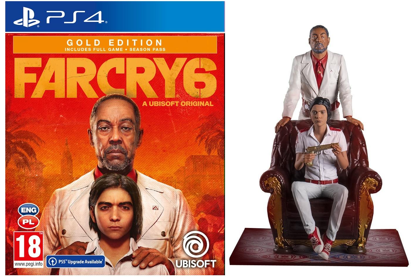 Far Cry 6 - Edycja Gold + figurka - Gra na PS4 (Kompatybilna z PS5)