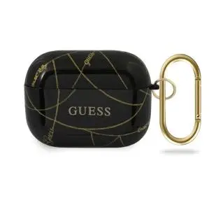Guess GUACAPTPUCHBK Gold Chain Collection AirPods Pro Czarny