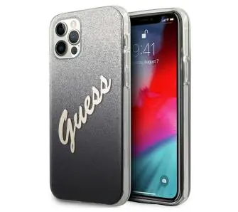 Etui Guess Glitter Gradient Script GUHCP12MPCUGLSBK do iPhone 12/12 Pro