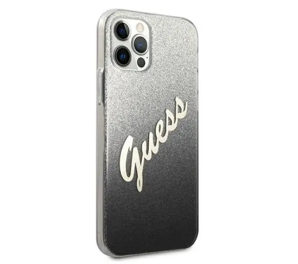 Guess Glitter Gradient Script GUHCP12MPCUGLSBK do iPhone 12/12 Pro