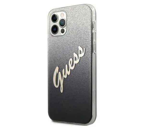 Guess Glitter Gradient Script GUHCP12MPCUGLSBK do iPhone 12/12 Pro