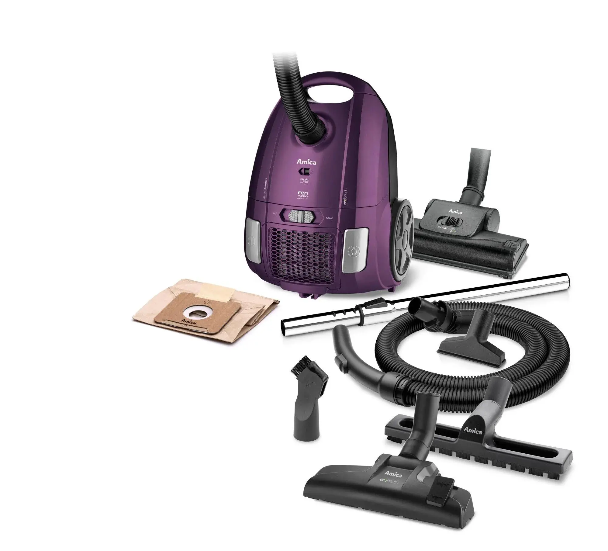 Odkurzacz Amica VM 2066 Fen Turbo 900W Turboszczotka Szczotka do parkietów