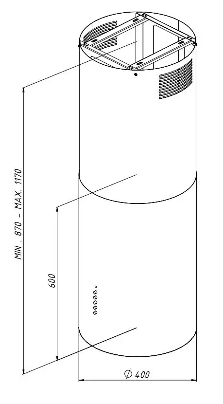 фото Вытяжка декоративная Akpo WK-4 Isla Balmera Black 2