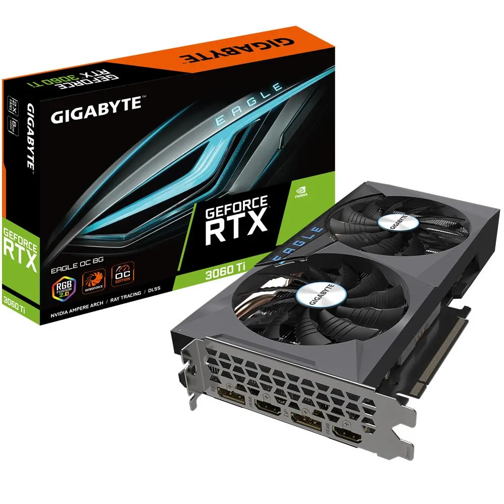 Karta graficzna Gigabyte GeForce RTX 3060 Ti EAGLE OC (rev. 2.0) 8GB GDDR6 256bit DLSS