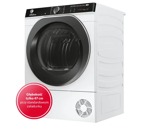 Hoover H-Dry 500 NDP4 H7A2TCBEX-S Slim 46,5cm 7kg Zdalne sterowanie - Kup na Raty - RRSO 0%