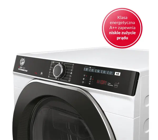 Hoover H-Dry 500 NDP4 H7A2TCBEX-S Slim 46,5cm 7kg Zdalne sterowanie - Kup na Raty - RRSO 0%