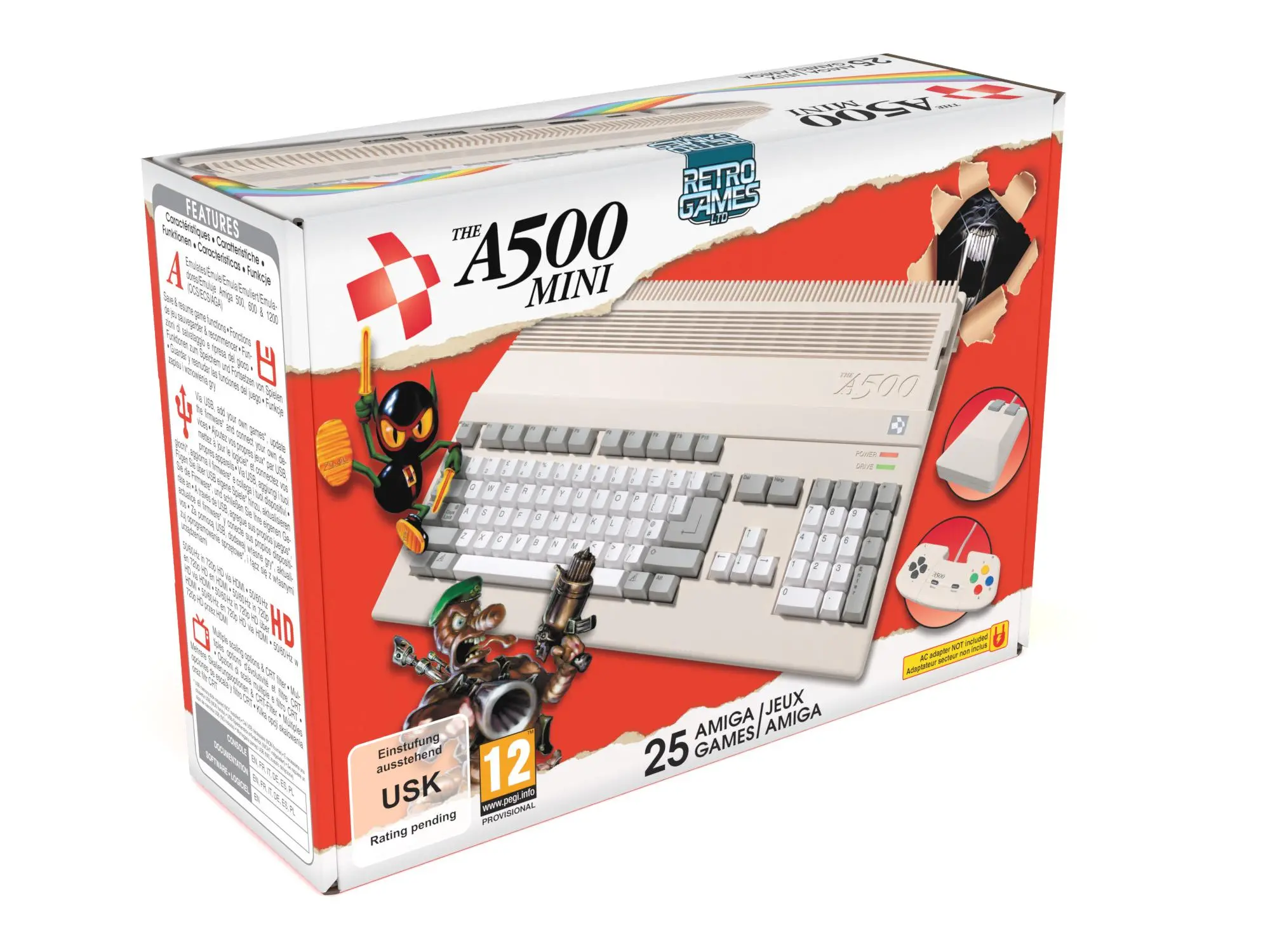 Retro Games The A500 Mini - Dobra cena, Opinie w Sklepie RTV