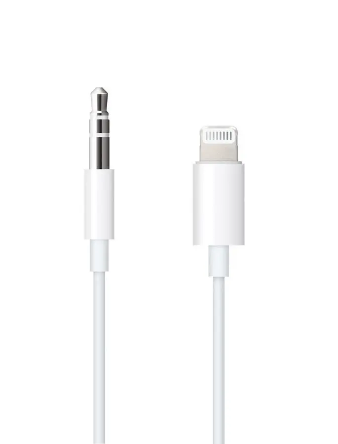 Adapter Apple MXK22ZM/A przewód z Lightning na audio 3,5 mm Biały