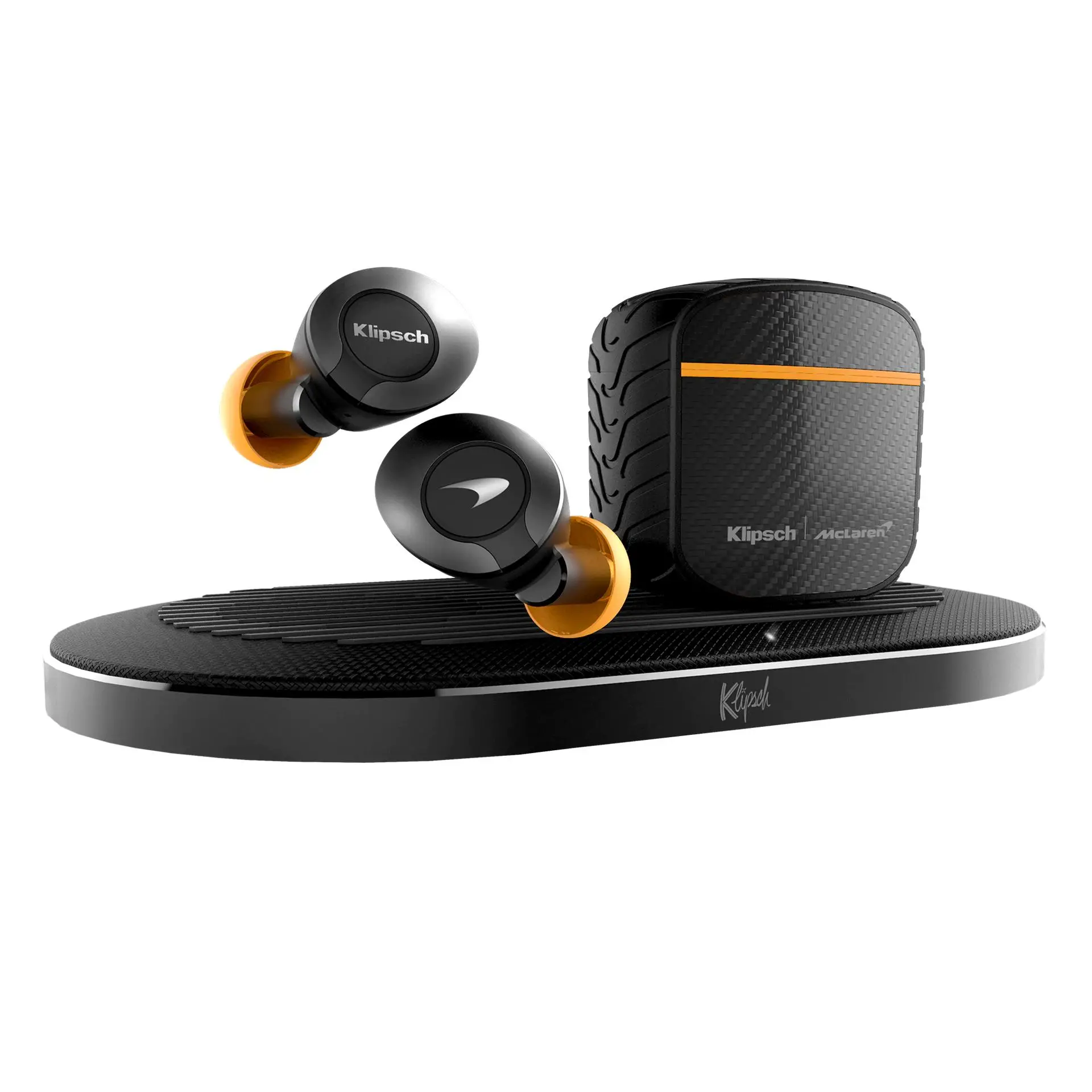 Słuchawki bezprzewodowe Klipsch T5 II True Wireless ANC McLaren Edition Dokanałowe Bluetooth 5.0 Czarny