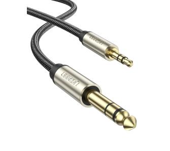 Kabel  audio UGREEN AV127 kabel jack 3,5mm do jack 6,3mm 5m (szary)
