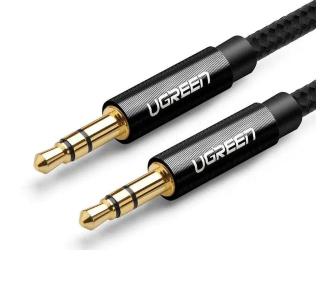Kabel  audio UGREEN AV112 kabel AUX 1m (czarny)