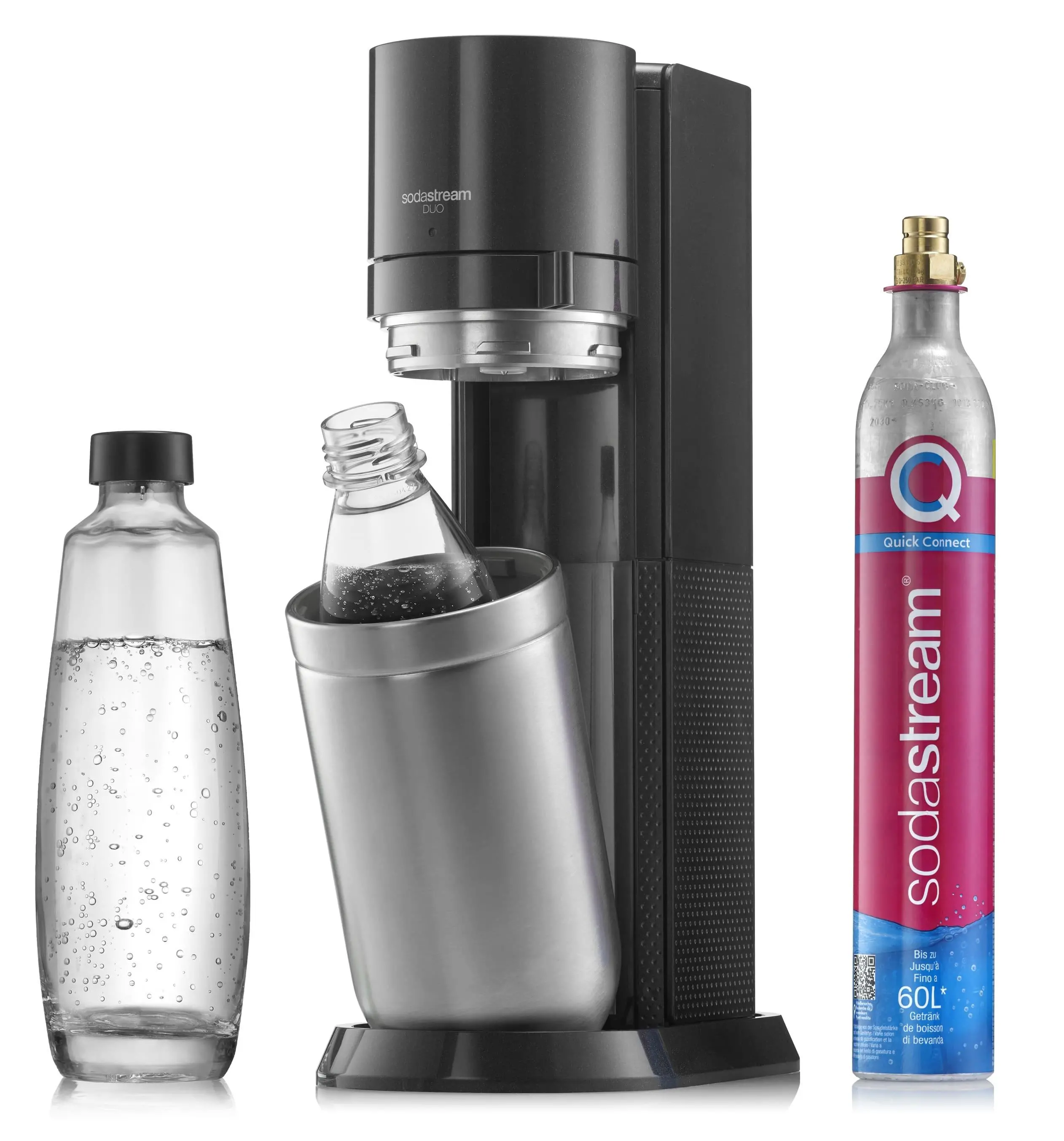 Saturator Sodastream Duo Czarny + Nabój z gazem CO2