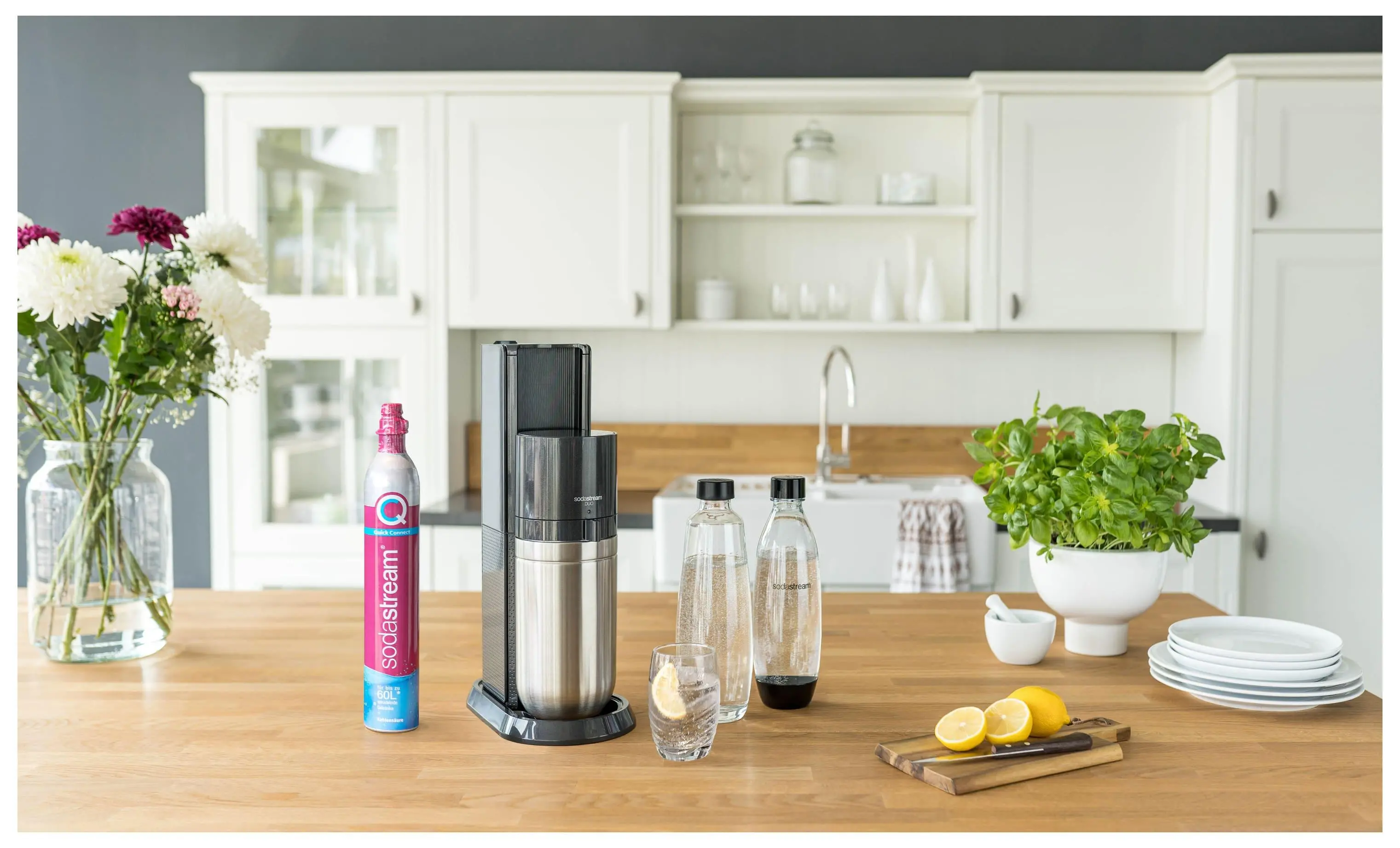 Saturator Sodastream Duo Czarny + Nabój z gazem CO2