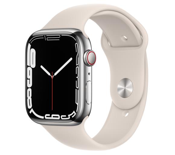 Smartwatch Apple Watch Series 7 GPS + Cellular 45mm (srebrny)