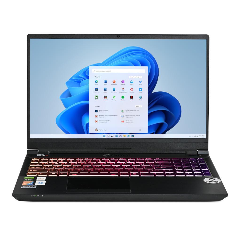 Laptop HIRO C570 15,6" 144Hz Intel® Core™ i7-10870H 32GB RAM 1TB Dysk SSD RTX3070 Grafika Win11