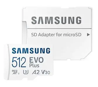 Karta pamięci Samsung Evo Plus microSDXC 512GB 130/120 A2 V30