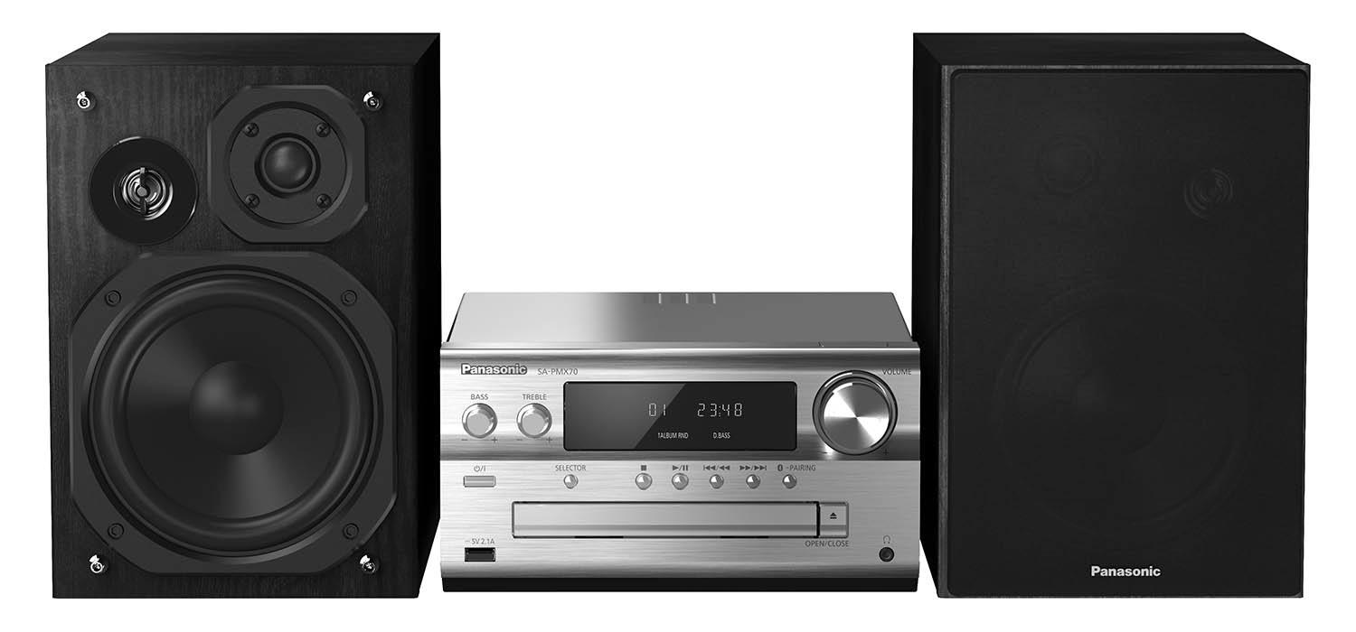 Wieża Panasonic SC-PMX70EG (srebrny)