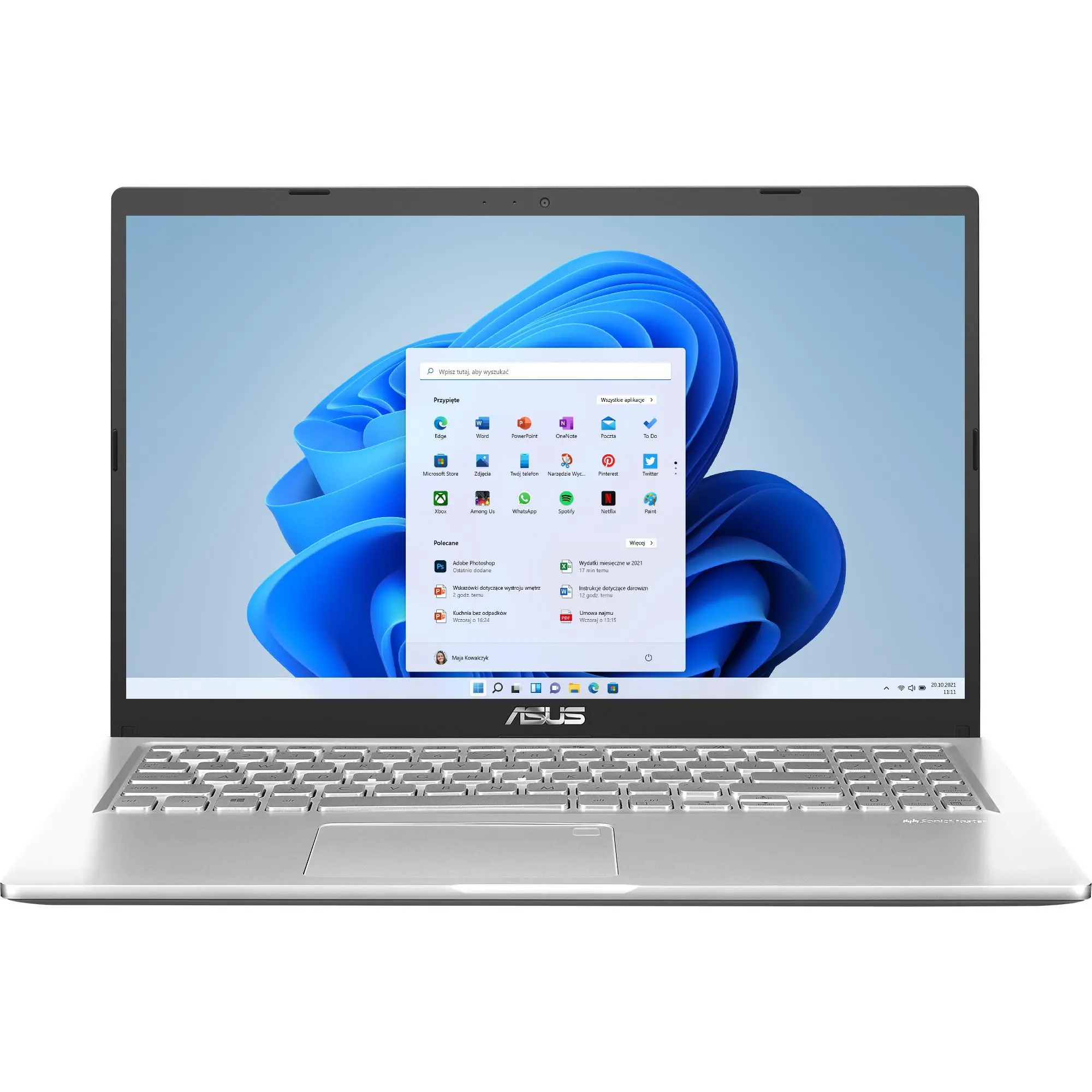 Laptop ASUS X515JA-BQ2217W 15,6" i3-1005G1 8GB RAM 512GB Dysk SSD Win11 Srebrny