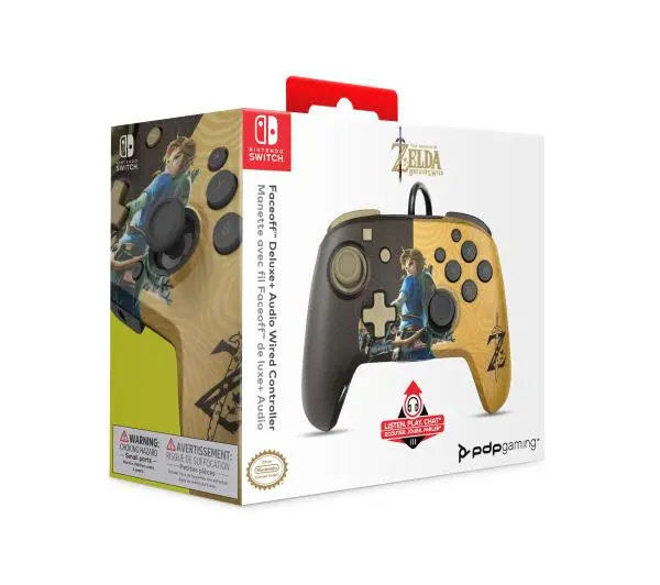 PDP Faceoff Delux+ Audio Zelda do Nintendo Switch Przewodowy