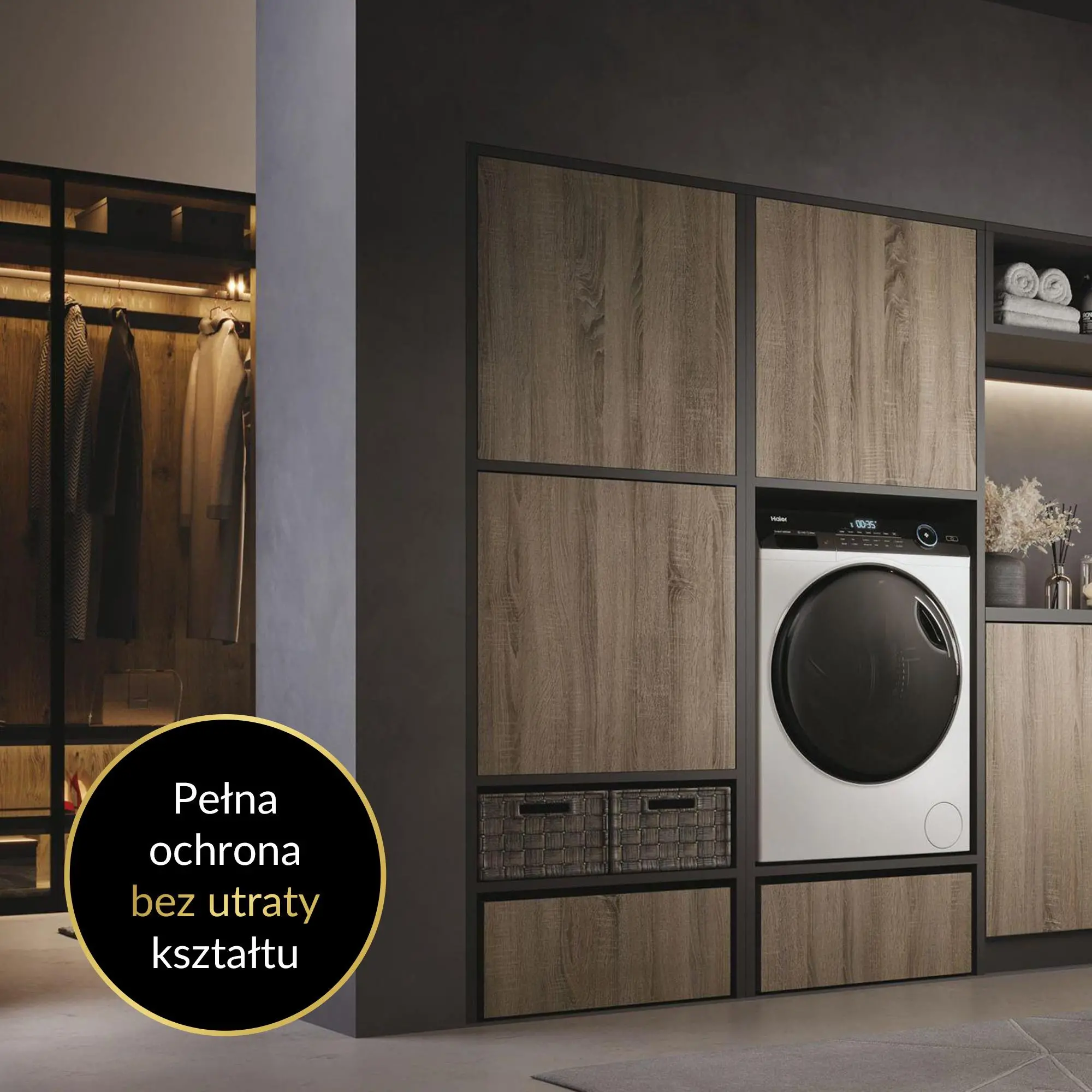 Pralko-suszarka Haier I-Pro 5 HWD80-B14959U1 i-Refresh 46cm 8kg/5kg Zdalne sterowanie