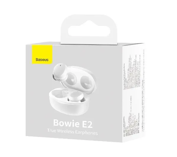 Baseus Bowie E2 Dokanałowe Bluetooth 5.2 Biały