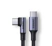 Kabel UGREEN kątowy USB-C - USB-C US334 PD 100W 2m Czarny