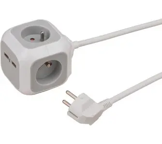 Listwa Brennenstuhl ALEA-Power USB-Charger 4 gniazda 1,4m Jasnoszary