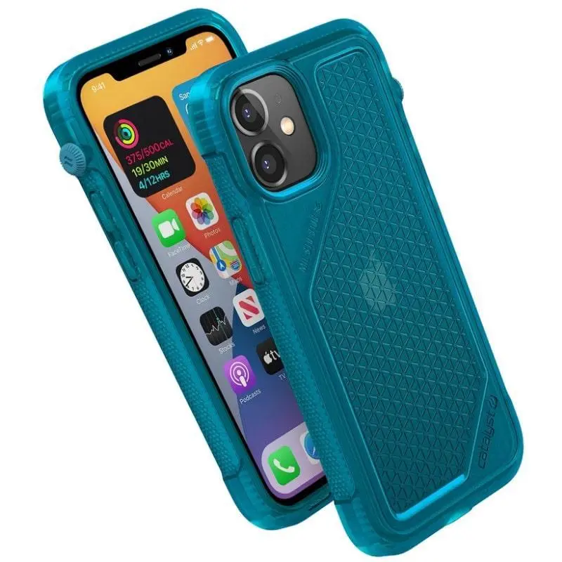 Etui Catalyst Vibe do iPhone 12 Mini niebiesko Przeźroczysty