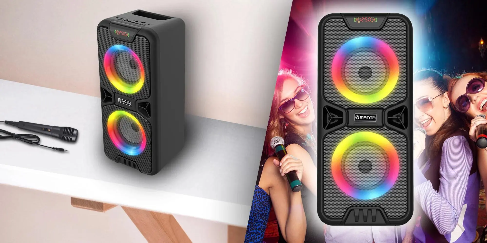 Głośnik Bluetooth Manta SPK816 30W Radio FM Czarny