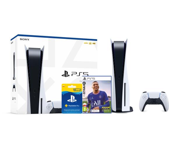 konsola PlayStation 5 Sony PlayStation 5 + FIFA 22 + subskrypcja PS Plus 12 m-ce