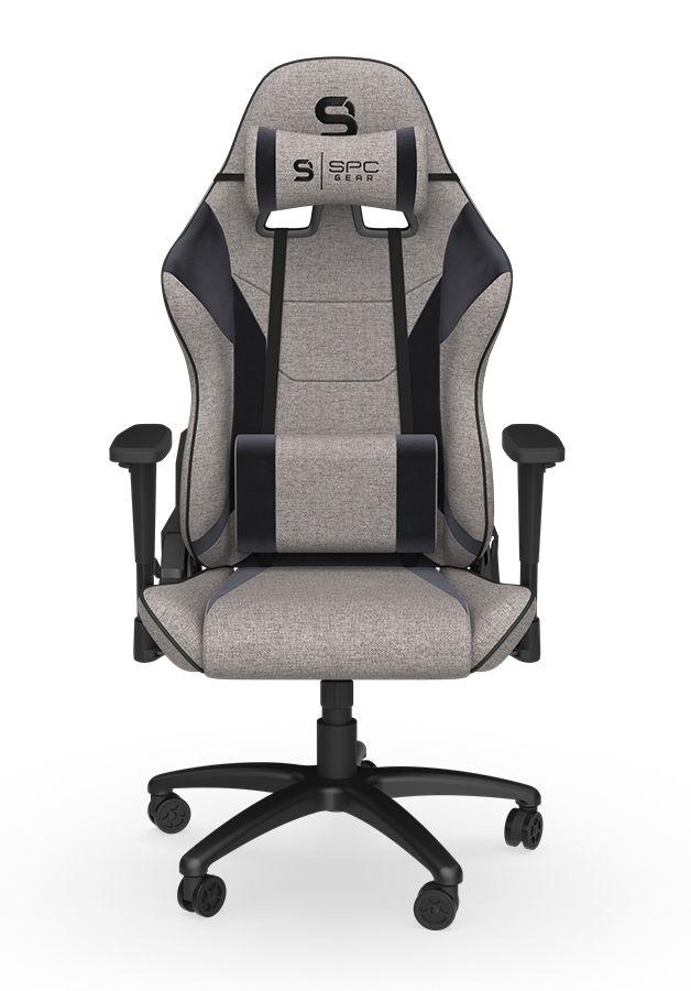 Fotel SPC Gear SR300F V2  - gamingowy - szary - tkanina - do 120kg